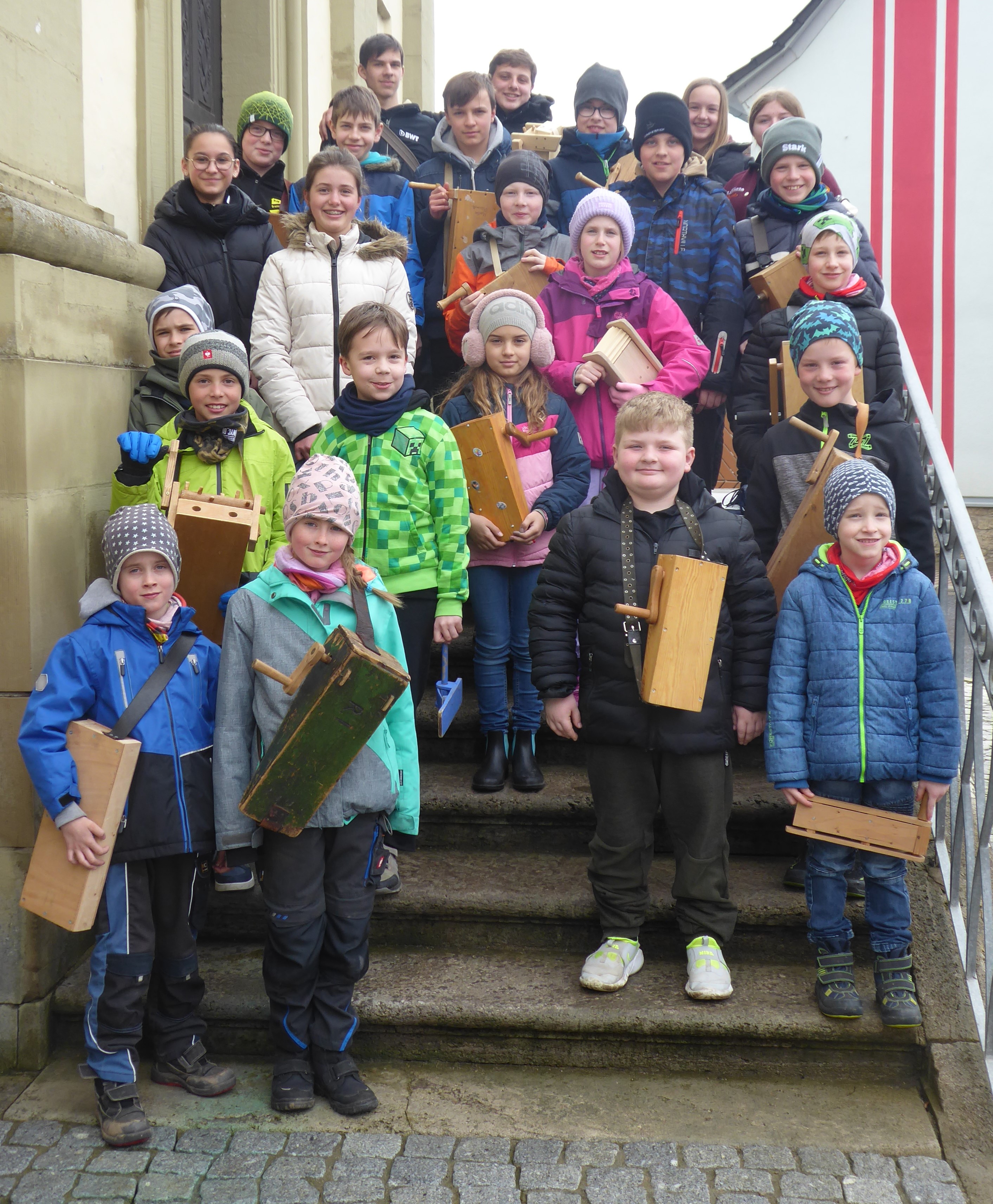 Gruppenbild der Rappelkinder in Gramschatz
