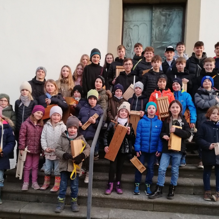 Gruppenbild der Rappelkinder in Unterpleichfeld