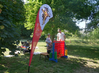 Im Klostergarten ist das Kinderprogramm