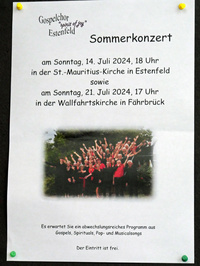 Das Einladungsplakat für das Konzert
